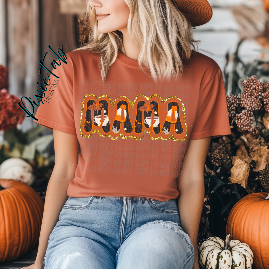 Mama Fall Digital Download PNG
