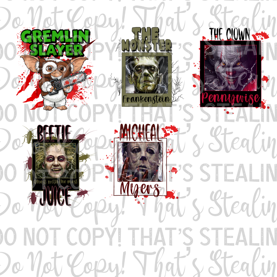 Horror Vol. 1  (Bundle) Digital Downloads PNG