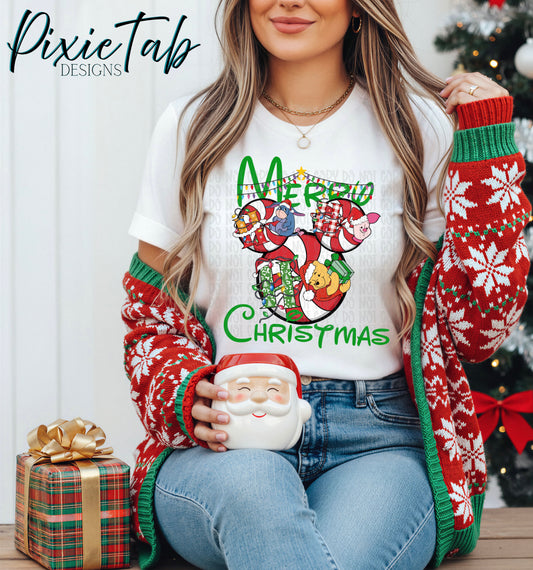 Pooh and Friends Candy cane