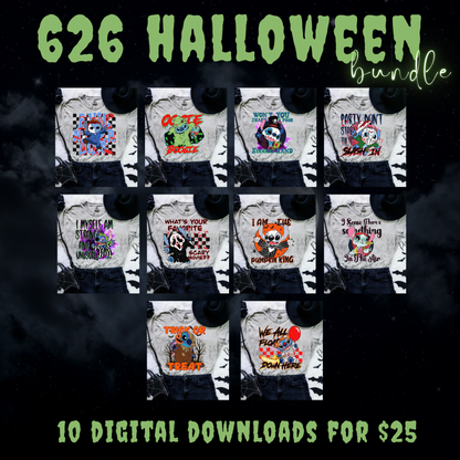 626 Halloween (Bundle) Digital Downloads PNG