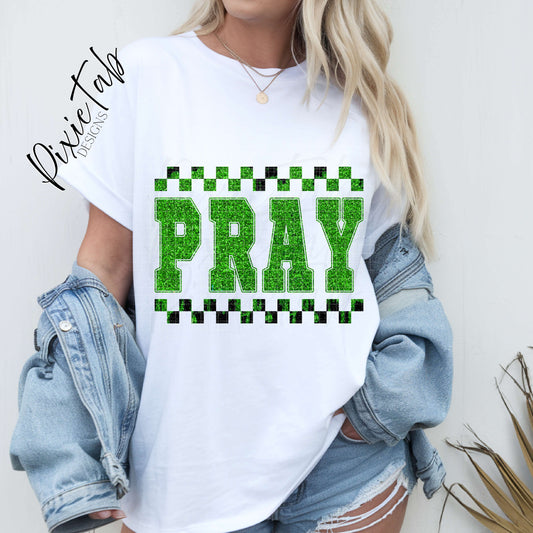 Green Pray Digital Download PNG