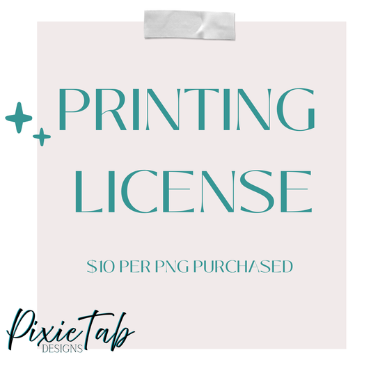 PRINTING LICENSE PER PNG PURCHASED