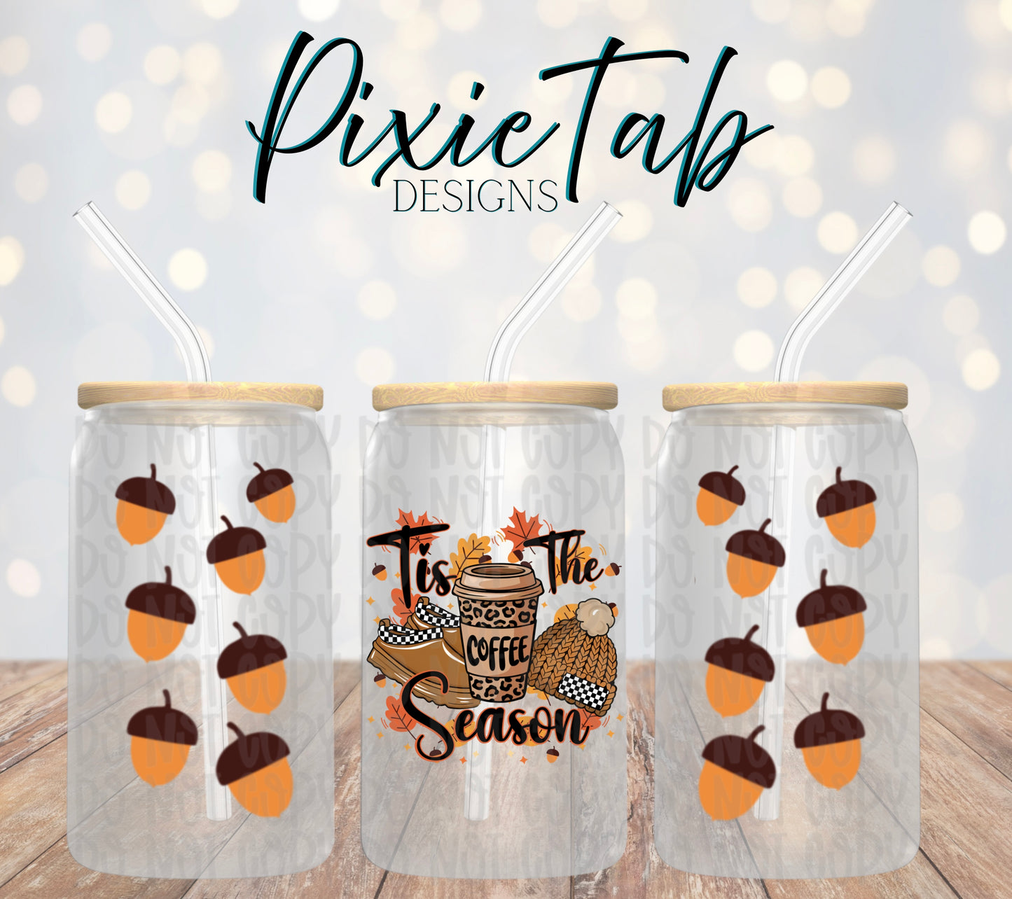 Coffee Season 16 oz Libby Digital Download PNG