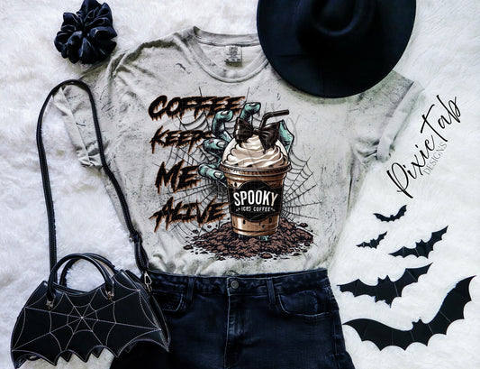 Spooky Coffee Digital Download PNG
