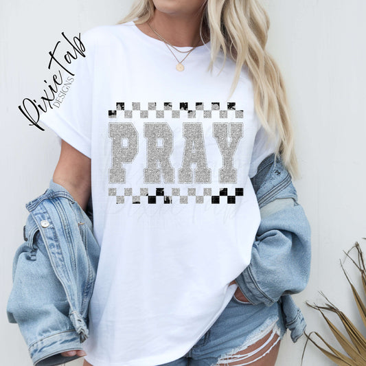 Grey Pray Digital Download PNG