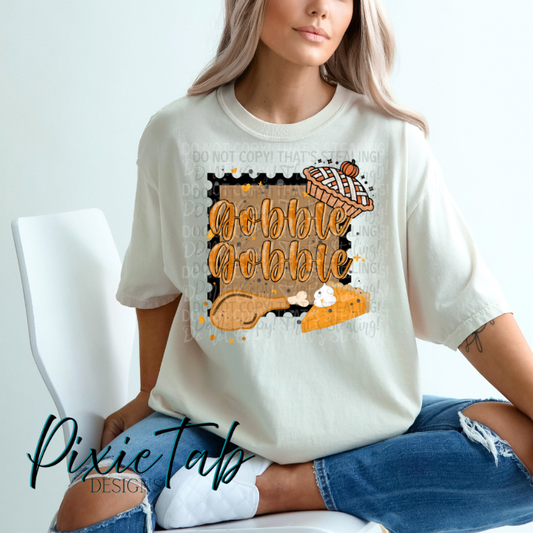 Gobble Gobble  Digital Download PNG